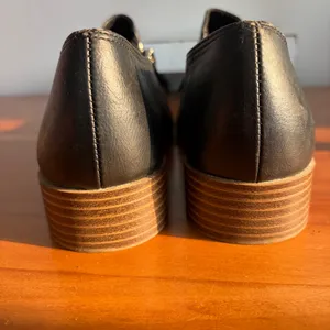 American Eagle Womens Black Side Zip Ankle Booties Low Stacked Heel 6.5 160852‎ thumbnail 7