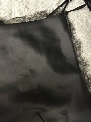 Express Black Eyelash Lace-Trim Cami Tank Top thumbnail 7
