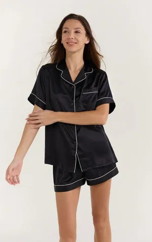 Pajama Set Black Size M thumbnail 1