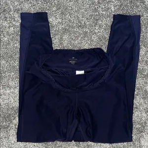 Spalding Navy Blue Active Leggings thumbnail 2
