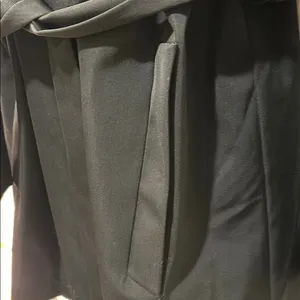 Oliver Grant Classic Black Belted Waterproof trench rain coat XS thumbnail 8