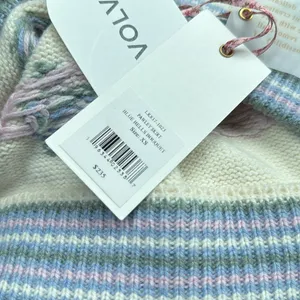 NWT loveshackfancy pawley skirt blue bells bouquet Revolve XS knit cotton wool thumbnail 2
