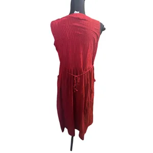A.K.A Red Black Sleeveless Maxi Dress S Vintage Boho Gothic thumbnail 5
