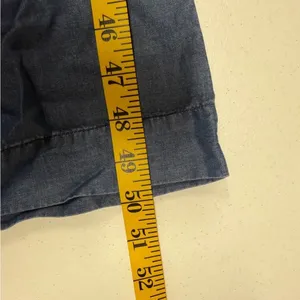 JUST Female Size S Lewis Jumpsuit Wide Leg Chambray Blue Denim Light Tencel thumbnail 16