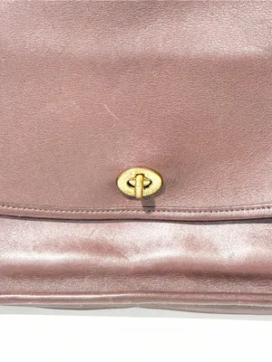 Vintage Coach 9790 Chocolate Brown Leather City Bag Shoulder Crossbody Purse thumbnail 3
