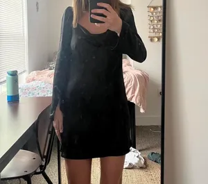 Princess Polly long sleeve dress black thumbnail 2