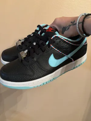 Nike Dunk Low SE GS ‘Barber Shop - Black’ thumbnail 5