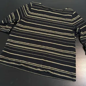 Lauren Ralph Lauren Striped Black and Gold‎ Top thumbnail 6