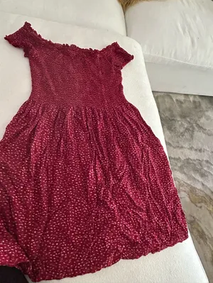 Brandy Melville Summer Dress Floral Mini Red thumbnail 1