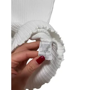Brandy Melville White Ribbed Lettuce Edge Tee S thumbnail 6