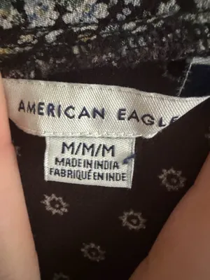 Medium American Eagle Romper Black Floral thumbnail 2