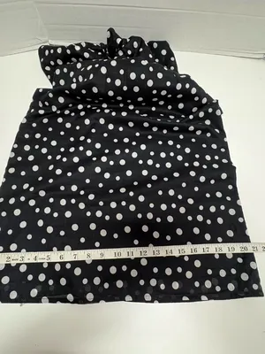 Jill Michelle Black Ad‎ White Polka Dot Strapless Midi Dress - Size 8. thumbnail 14