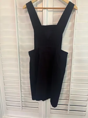 Love & Piece‎ Navy Corded Jumper Dress Size Medium thumbnail 2