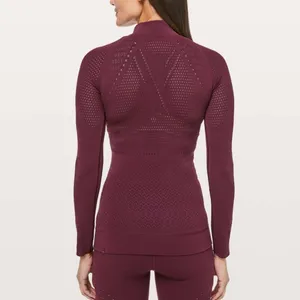 Lululemon Reveal 1/2 Zip Mindful Motion Deep Ruby thumbnail 3
