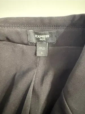 Express Black Single-Button Tailored Blazer thumbnail 5