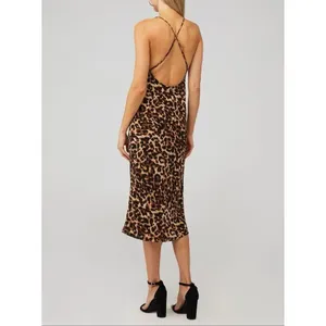 NWT Resa Harper Slip Dress Cheetah thumbnail 3