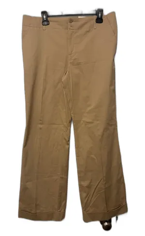 NWT Old Navy Essential Stretch Wide Leg Trouser Dress Pants Khaki Tan Size 14 thumbnail 1