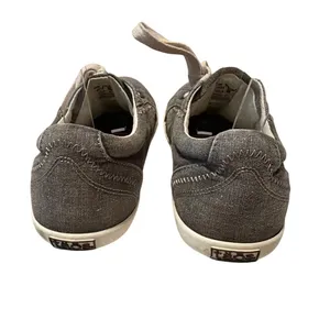 Taos Star Charcoal Wash Canvas Sneakers Tennis Shoes Cream Laces Women’s 8.5 thumbnail 2