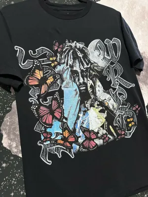 Juice Wrld 999 Club Rapper Butterfly Shirt thumbnail 3