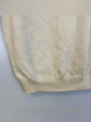 St John Basics Ivory Sleeveless Pullover Tank Blouse Size 6 thumbnail 5