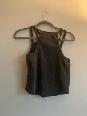 DAILY PRACTICE Women Tank Top Shirt Medium Black Grey Clothing Summer Casual thumbnail 3