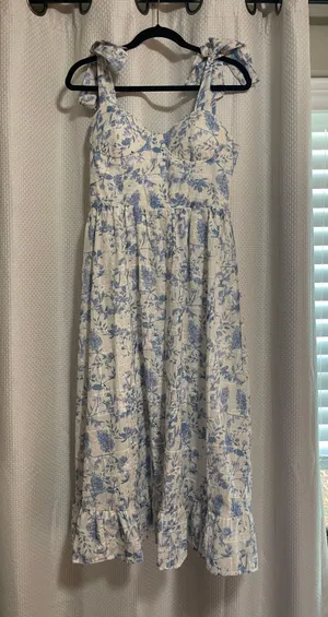 Blue & White Dress thumbnail 5