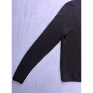 Zara Wool Crewneck Sweater Womens Small Brown Ribbed Knit Pullover‎ thumbnail 2