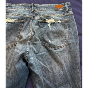 Judy Blue Los Angeles Boyfriend Fit Distressed Ripped Jeans Medium Wash 18W thumbnail 12