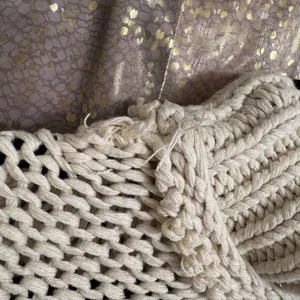Free People My Only Sunshine Ivory Cream Chunky Open Knit Sweater Size Large thumbnail 7
