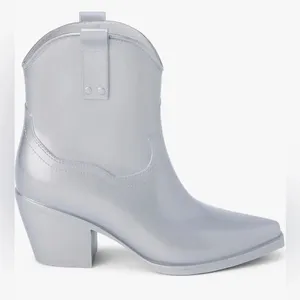 Beach by Matisse Metallic Silver Oakley Western Rain Boot Water Resistant 9 NIB thumbnail 4