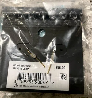 NWT Coach Signature Star Burst Stud Earrings Gold/Pink MSRP $88 thumbnail 2