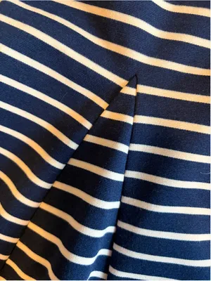 NWT Free People Nautical and Knotty Skater Dress Size Large Striped Lace S11 thumbnail 10