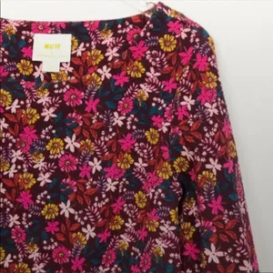 Anthropologie Maeve Floral Print Puff Sleeve Top NWT Size Medium thumbnail 6