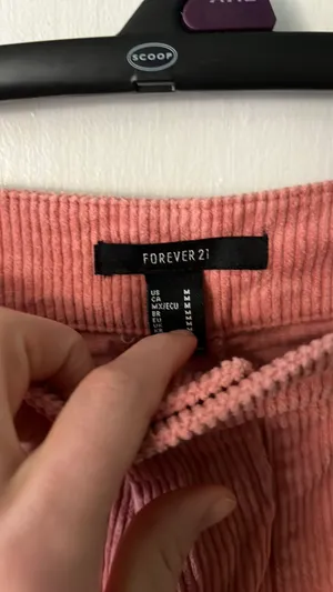 Forever 21 Pink Corduroy Jeans thumbnail 2