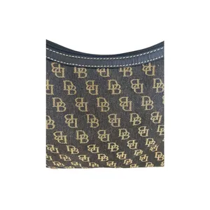 Dooney & Bourke Canvas Leather Hobo Shoulder Bag Vintage Y2K Monogram thumbnail 5