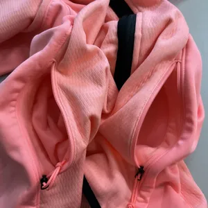 The North Face Arcata Hoodie Neon Peach Zip Up Fleece Lined Zip Pockets Medium thumbnail 3