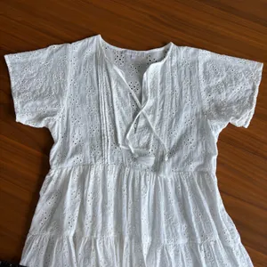 Olivaceous Eyelet‎ Sundress S White Cottagecore Summer Beachy Coquette Preppy thumbnail 10