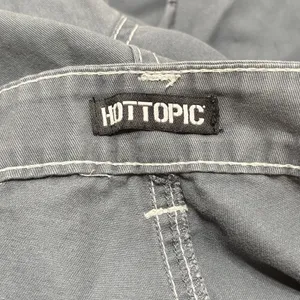 HOT TOPIC Womens Pants Sz 11 Hi Rise Carpenter Cargo Straight Punk Grunge thumbnail 8