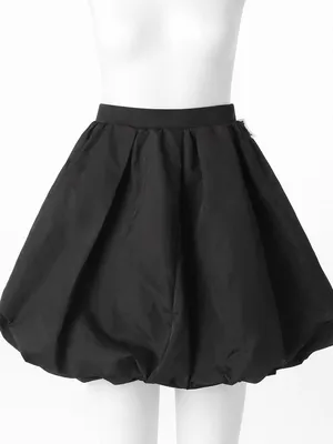 Old Navy Y2K Black Bubble-Hem Glam Coquette Girl Flirty Glam Mini Skirt XS thumbnail 1