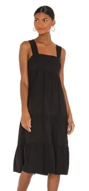 AMANDA UPRICHARD‎ Mitzi Tiered Midi LBD Dress Size Medium thumbnail 1