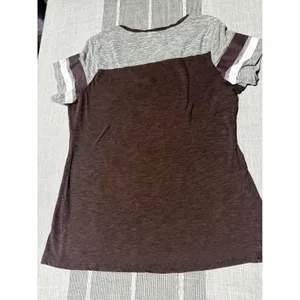 Majestic Cleveland Browns NFL Womens Large V-Neck Short Sleeve Graphic T-Shirt thumbnail 5