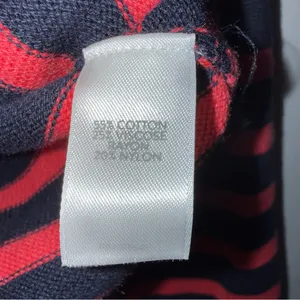 J.‎ Jill Wearever Collection Cardigan Sweater, Red/Navy Striped, Gold Buttons LP thumbnail 5