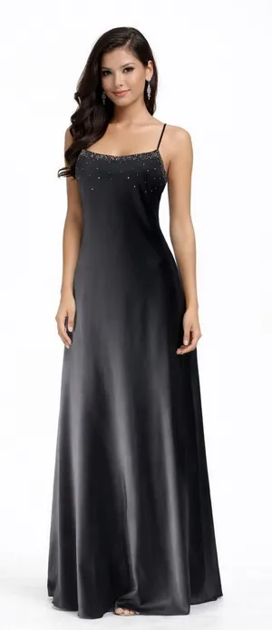 JUMP‎ Y2k Junior's Size 3/4 Bedazzled Whimsigoth Ombre Purple Maxi Prom Dress thumbnail 1