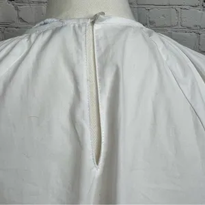 HILL HOUSE THE FRANCESCA Top High Low Keyhole Back‎ Short Puff Sleeve Size XS thumbnail 4
