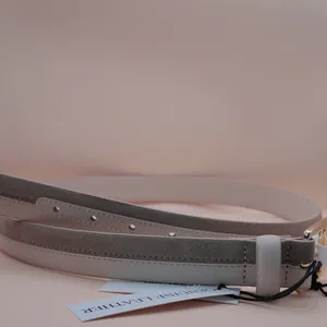 ⁠Jason Wu Leather Skinny Belt Bone‎ Off White Gold Size L JB112602 Old Money thumbnail 2
