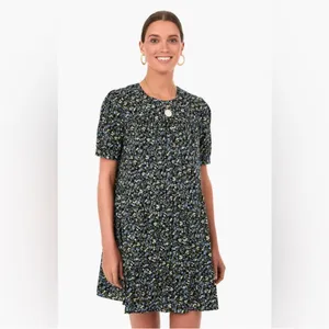 Hyacinth House Quinn Tiered Mini Dress in Black Floral Tuckernuck thumbnail 2