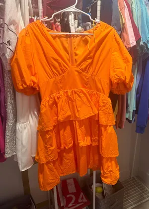 Orange Dress Size M thumbnail 1