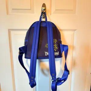 Disney Parks Loungefly Disneyland Sleeping Beauty Castle Fireworks Mini Backpack thumbnail 7