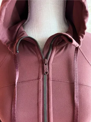 lululemon athletica Define Full-Zip Hooded Nulu Jacket In Smoky Red Size 2 thumbnail 4