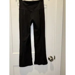 Athleta Barre Skinny Flare Pants In PowerVita Black Side slit Women’s XS Yoga thumbnail 5